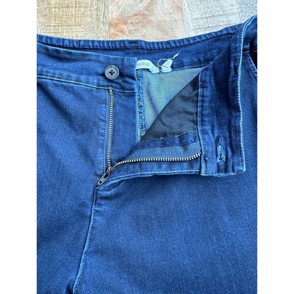 Soft Surroundings Women's Mid Rise Cropped Jeans Denim Dark Wash Pockets Size XL - Picture 5 of 8